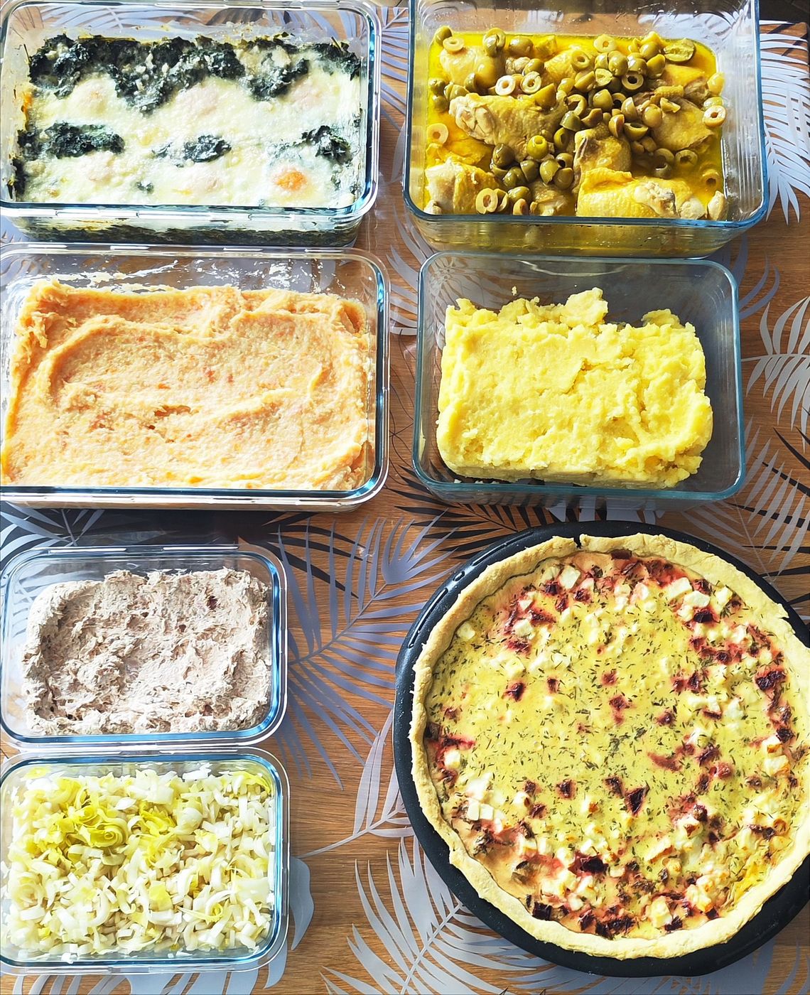 Plats préparés par Karine lors d'une séance