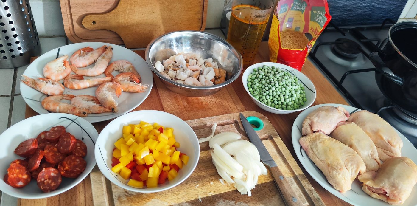 Plats préparés par Karine lors d'une séance
