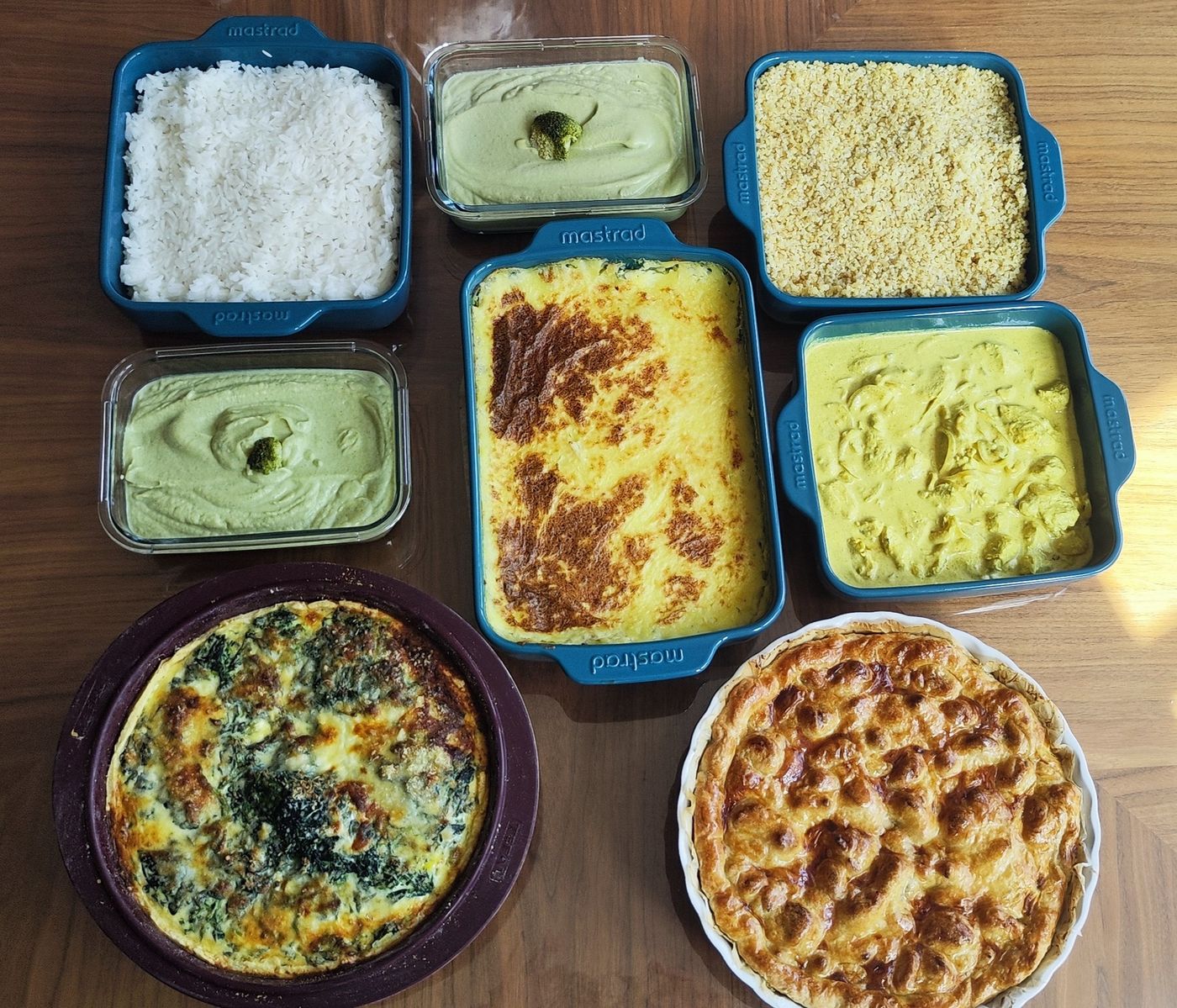 Plats préparés par Karine lors d'une séance