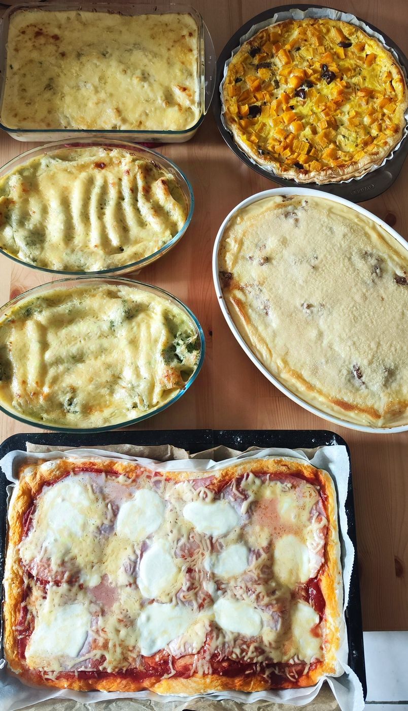 Plats préparés par Karine lors d'une séance