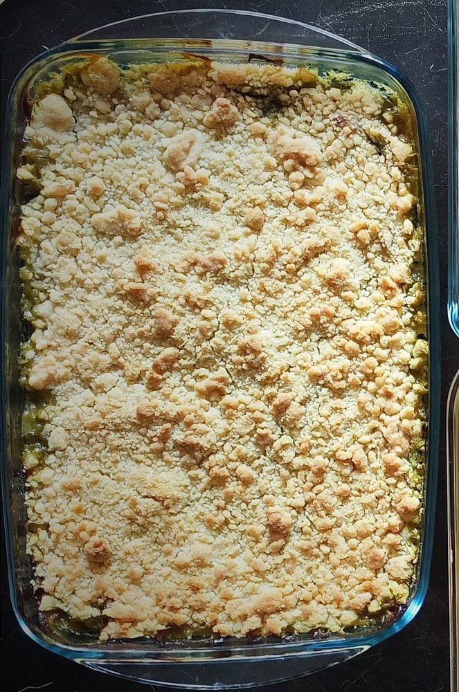 Crumble saumon - épinards