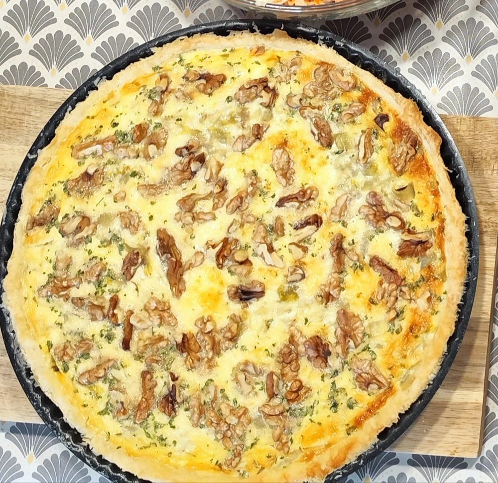 Tarte champi-bleu